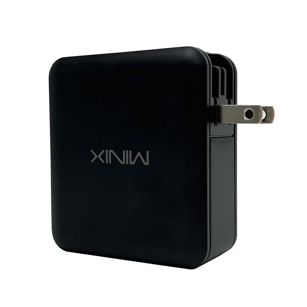 MINIX P165 Caricatore da muro a 4 porte 165W Turbo, con 3 porte USB-C, 1xUSB-C1 PD3.1 (140W) 1xUSB-C2 3.0 (100W) 1 x USB-C3 3.0 (30W) + 1 x USB- A 22,5W Ricarica rapida per laptop, tablet, smartphone