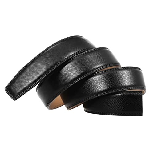 JSEIAJB Men Business Male Automatic Buckle Genuine Leather Belt Men's Black Cow Leather Belts for3