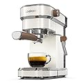 Espresso Machine Laekerrt 20 Bar Espresso Maker with Milk Frother Steam Wand, Professional Espresso Coffee Machine for home Barista (Pear White)