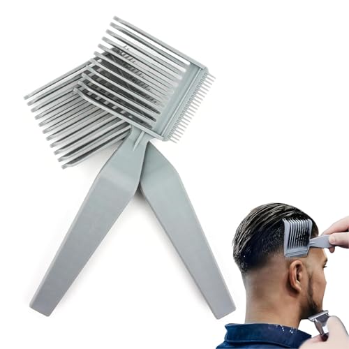 Peine para el hogar, 2 peines profesionales de posicionamiento curvo, herramientas de corte de pelo para uso doméstico o principiante