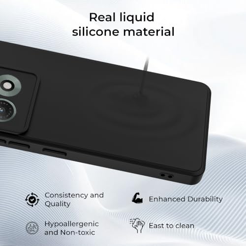 Image of A rtistque Back Cover Case for Motorola Edge 70 Max 5G | Camera Protection | Shockproof TPU | Stylish Protective Design | Slim Fit | Ultra Matte | Motorola Edge 70 Max Back Cover - Black