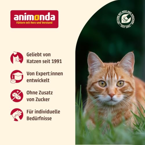 animonda Carny Katzen Trockenfutter Huhn + Rind (1 x 350 g), Trockenfutter für ausgewachsene Katzen, Katzenfutter ohne Getreide und Zucker… – Ansicht 6