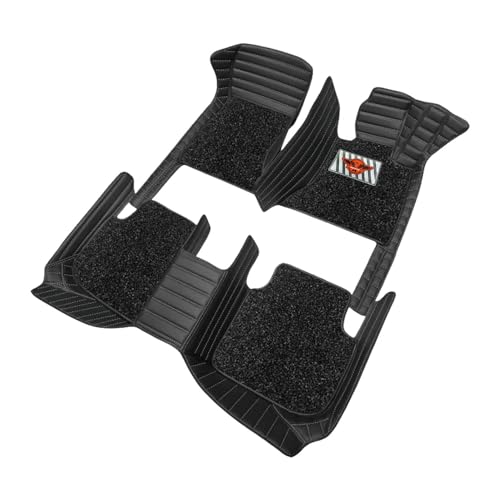 Image of NEXTA 9D Premium Custom Fitted Car Tray Mats Compatible with Nissan Gravite(Black Silver)