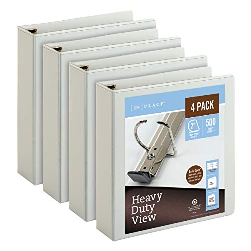 [in]Place Heavy-Duty View 3-Ring Binder, 2