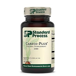 Standard-Process-Cardio-Plus-Supports-Heart-Health-and-Blood-Flow-with-Antioxidant-Activity-from-Vitamin-C-Vitamin-E-Riboflavin-Niacin-Vitamin-B6-Choline-Selenium-and-More-330-Tablets Standard Process Cardio-Plus - Antioxidant Support - Heart Health Supplement - Circulation & Blood Flow Supplement with Vitamin B6, Niacin & Riboflavin - Energy Metabolism Supplement - 330 Tablets