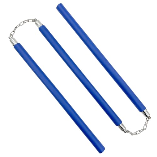 MedievalDepot Training Foam Padded Three-Section Staff (Blue, 77.5