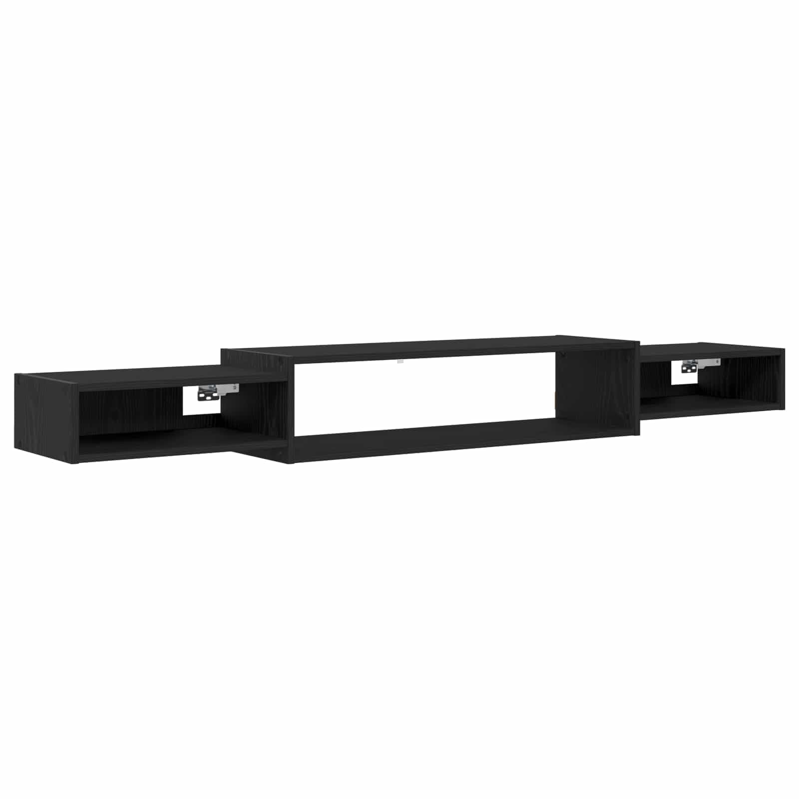 Makastle Wandmontierter TV-Schrank aus Holzwerkstoff mit 3 Regalen, Wandhalterung für Wohnzimmer, 180 x 28 x 21 cm, Rechteckig