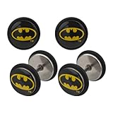 DC Comics Batman Logo Fronts Screw Back Earrings