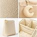 Orelle Bouclé Diaper Caddy Organizer with Matching Pouch & Moon Pendant | Teddy Portable Changing Table Organizer | Must-Have Baby Shower Gifts | Cream