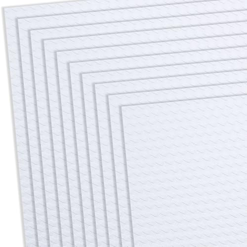 HOLSTEX Thermoform Sheet - (Basketweave Texture) - (.085 Thickness) - (12in x 24in Sheet) - (Blizzard White) - (10 Sheets) - for Holster Making, DIY Cosplay, Airsoft Armor