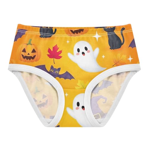 Cute Halloween Ghosts Print Undies for Toddler Girls, Underwear for Girls, 2T–8 Years