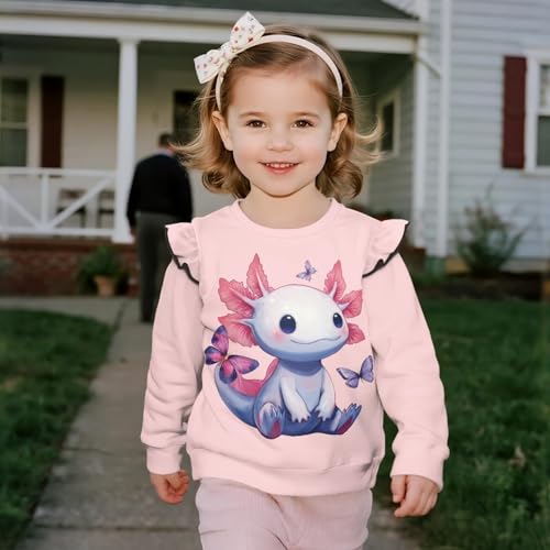 GePrint Girls Sweatshirts Washable Soft Girls Pullover Crewneck Sweatshirt Versatile Daily Wear for little Girls Aesthetic3