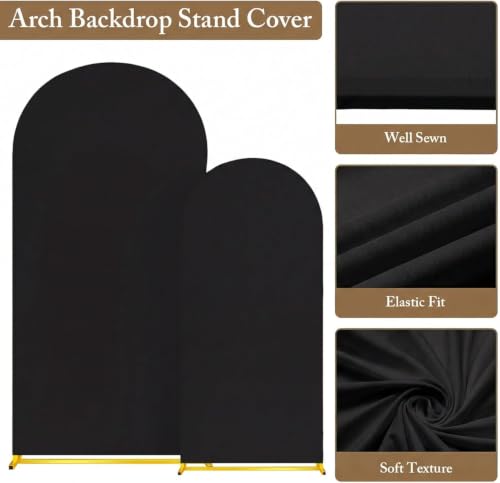 Toolterritary Metal Arch Backdrop Stand and Cover Set, 7.2FT, 6FT Party Backdrop, Easy to Assemble, Backdrop Stand for Parties, Birthday, Baby Showe by Toolterritary - Image 7