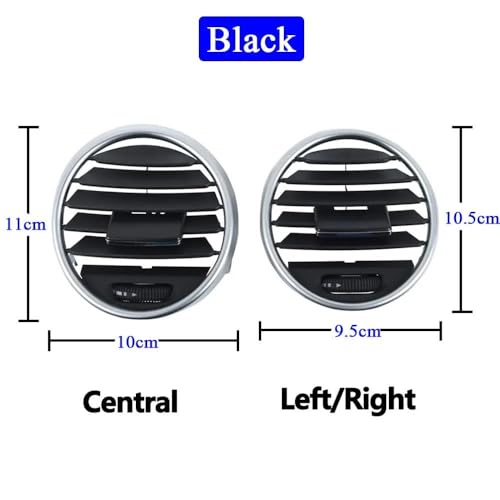 Grille d'aération de climatisation Benz W164 ML GL boutons gris - 7