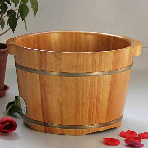 Balde de Madera para Baño de Pies Spa Masaje Barril de Roble miniatura 2