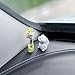 Generic Set of 2 Cute Mini Bunny and Daisy Flower Vase Car Rearview Mirror Ornaments Funny Dashboard Decorations Kawaii Car Interior Accessories for Women Gifts
