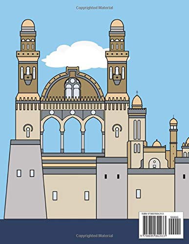 Livro para Colorir de Skylines na África para Crianças: 1