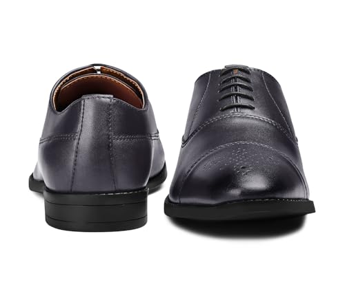 Image of LOUIS STITCH Derby Formal Shoes for Men | Lace-Up Cap Toe | Ideal for Business, Casual, Parties (RGCTBB)
