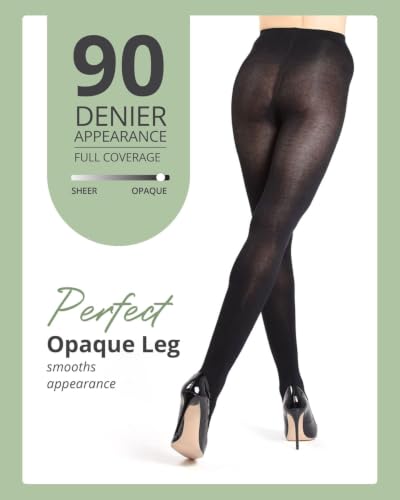 Image of MeMoi Brooklyn Flat Knit Sweater Tights for Women, Cotton Blend XS-6X