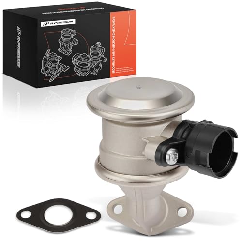 A-Premium Secondary Air Injection Check Valve Compatible with BMW E46 Series 325i 2003-2005 2.5L, 325Ci 2003-2006 2.5L, Air Pump Check Control Valve with Gasket