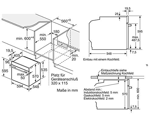Neff E2CCH7AN1 Einbauherd mit Pyrolyse-Funktion und CircoTherm-Technologie