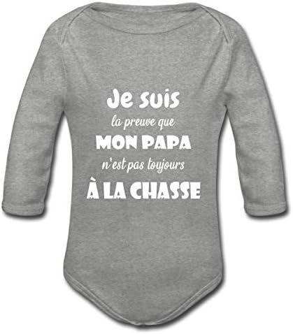 Spreadshirt Preuve Papa Chasse Phrase Drole Body Bebe Bio Manches Longues Amazon Fr Vetements Et Accessoires