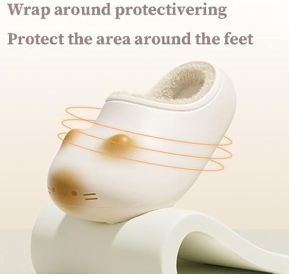 Cat Paw Print Shoe for Women Men, Fleece-Lined for Warmth, Waterproof and Slip-Resistant, Winter Cozy Platform Slippers - Image 6