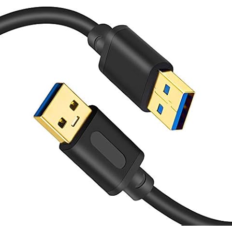 Tan QY USB 3.0 Male to Male Cable 25Ft, USB to USB Cord USB Cable Male to Male USB 3.0 Cable Type A Male to Type A Male Cable(25ft) Cover