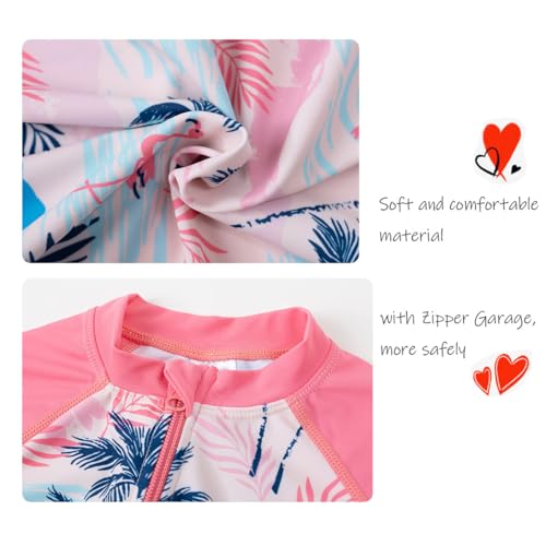 Image of UMELOK Baby Girl Swimsuit Infant Rash Guard Swimwear Bathing Suit