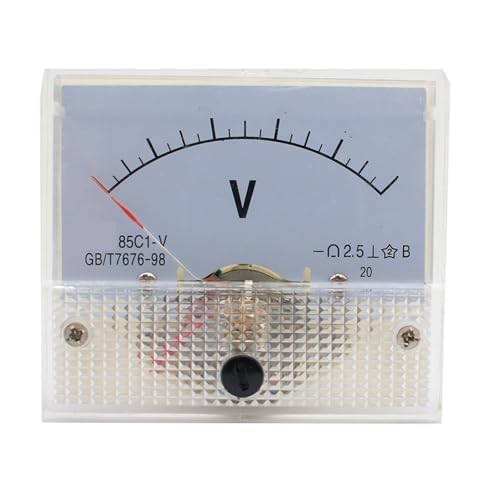 Voltmètre ampèremètre analogique CC matériel de tableau électrique