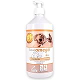 Kowi Omega Huile de poisson 100% pour chiens et chats 1 litre Ingrédients naturels à base d'oméga 3 pour l'entretien de la peau, pelage, articulations et bien-être cardiovasculaire et cognitif.