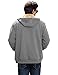 UMIPUBO Men's Fleece Hoodie Winter Zip Up Sweatshirt Sherpa Lined Jacket Heavyweight Hoodies Pullover Warm Coat Hooded Outwear(Dark Gray,L)