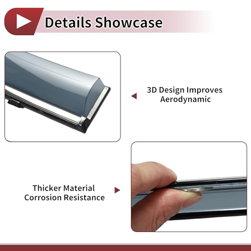 HEROFFIX 1 Set Fensterabweiser für Honda Civic 2016-2021 Seitliche Fensterabweiser Schwarz