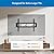 Mount-It! Heavy Duty XXL Fixed TV Mount for Extra Large TVs, Ultra Low Profile Wall Mount, max VESA 900x600, Holds 264lb, Flush TV Mount for 60", 65", 70", 75", 80", 85", 90", 100",120"