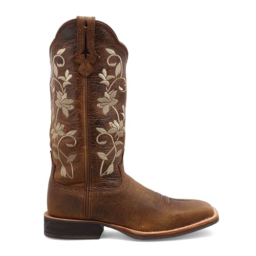 Twisted X Women's 13" Ruff Stock, Wide Square Toe, Oiled Bomber & Oiled Bomber, 8.5 B by Twisted X - Image 4