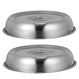 POPETPOP 2Stücke Lebensmittelabdeckung Hauben für Grill Hitzebeständig Langlebig für Steak und Andere Speisen Schutzhaube für Mikrowelle