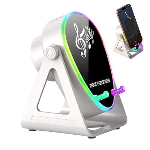 Enceinte induction stéréo rotative anti-panne de batterie avec lampe