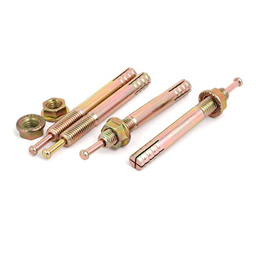 Aexit M12x100mm Zinc Fastener Plated Hammer Drive Anchor Expansion Bolt Fastener 4pcs Model:40as167qo694