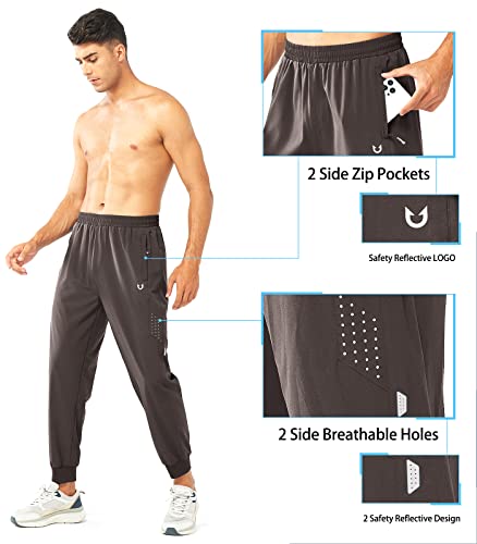 Image of NORTHYARD Men's Athletic Running Pants Lightweight Workout Joggers Quick Dry Gym Sweatpants Active Sports Track Training