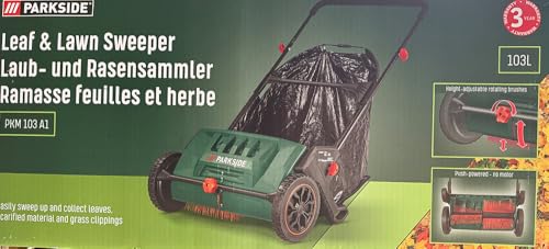 Parkside® PKM A1 - Raccoglitori per foglie e prato, 103 l di volume e 55 cm, colore: Verde