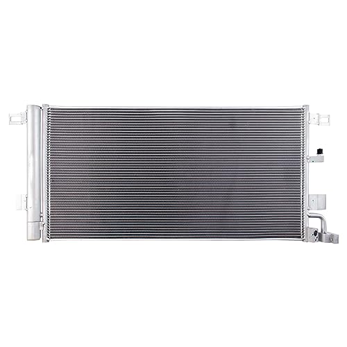 Image of TRQ Air Conditioning A /C Condenser Receiver Drier Compatible with 2017-2020 Audi A4 2017-2021 A4 allroad Quattro 2018-2021 A5 Quattro A5 Sportback 2019-2021 A6 A7 Sportback AU3030140