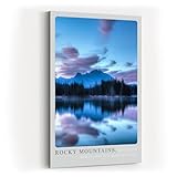 Paul Sinus Kunstdruck 40x60cm Rocky Mountains – Magischer 