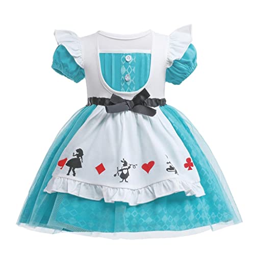 Lito Angels Vestito Costume Alice nel Paese delle meravigliea con