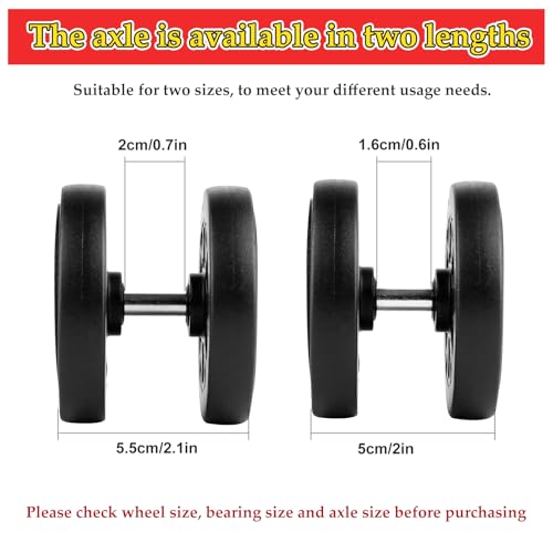 8Pcs Luggage Wheels Replacement Kit,360 Spinner Suitcase Wheels,60mm Rubber Caster Wheels Mute Flexible Smooth Swivel whith Wheel Covers Axles Screws Washers Wrench for Trolley Bag Travel Box3