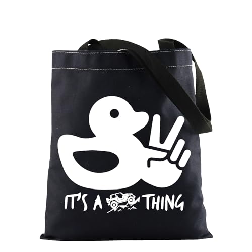 FOTAP Offroad Vehicle Gift 4×4 Offroad Shopping Tote It’s A Duck Thing Tote Bag Off Road Gift Car and Duck Tote
