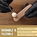 Leather Burnishing Gum Edge Finish Kit – Clear Leather Edge Sealer for Smooth Glossy – 4oz with Wood Slicker