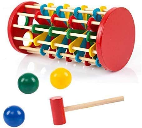 jkl Knock Ball The Ladder Deluxe Pound and Roll Tower Creativity Developing Wooden Toys For Children