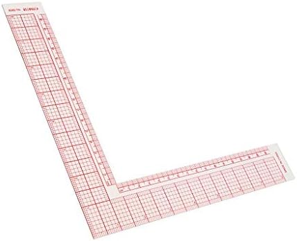 Universal L-Square Quilting Ruler 90 Degree Ruler Sewing Hard Plastic Garment Pattern and Dress Making Ruler