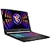 MSI Katana 15 Gaming Notebook, 15.6 Inches, Intel Core i7-13620H, 16 GB DDR5 RAM, RTX 4060, Windows 10 Home, Black