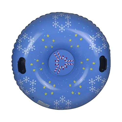 Luge snow tube avec fond renforcé PVC anti-froid et poignées ergonomiques